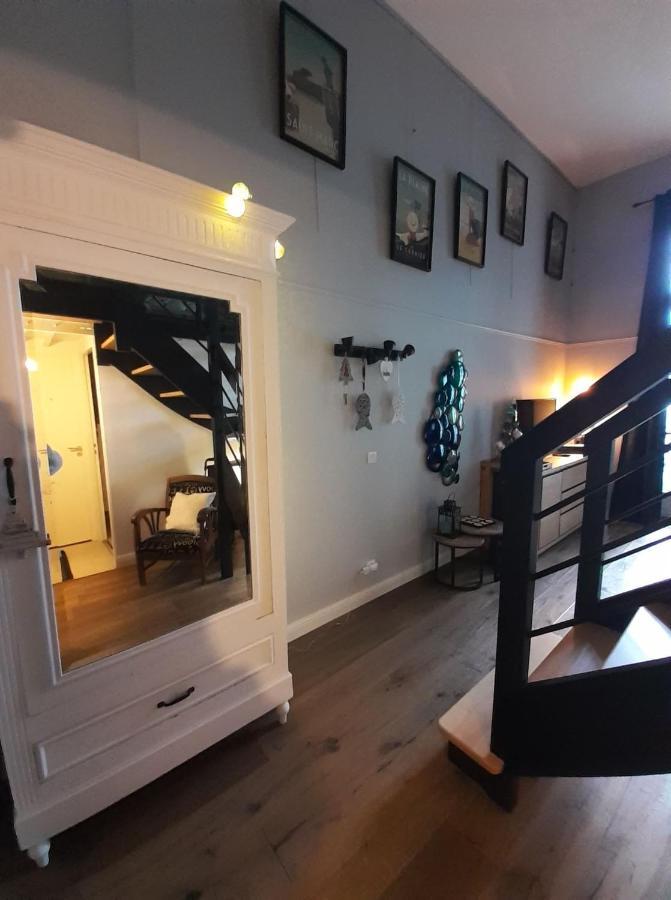 Charmant Studio En Duplex Esprit Loft Avec Balcon Vue Mer, Et Piscine Exterieure Le Croisic Kültér fotó