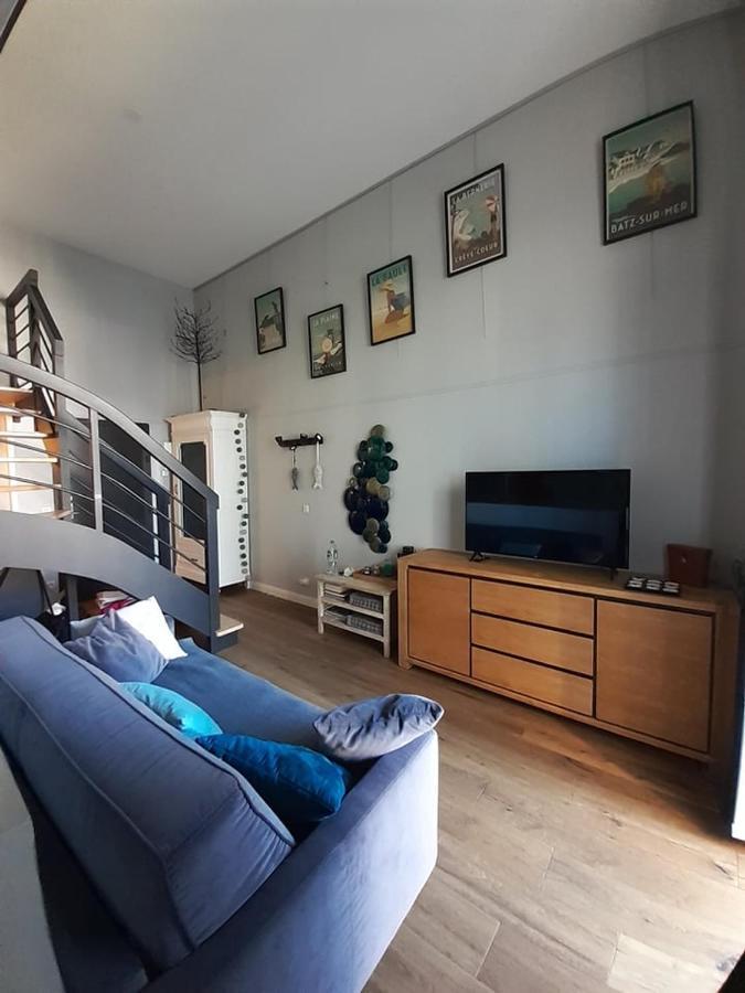 Charmant Studio En Duplex Esprit Loft Avec Balcon Vue Mer, Et Piscine Exterieure Le Croisic Kültér fotó